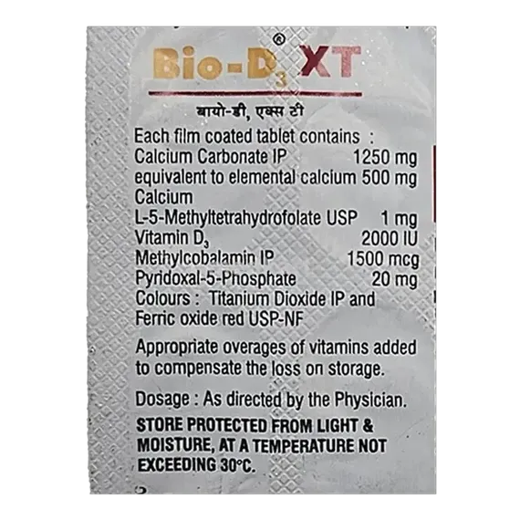 bio d3 xt tablet 15's